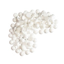 100 Pieces White Half Round Solid Styrofoam Foam Balls Christmas Decoration Ornaments for DIY Modeling Crafts Kids Crafts 30mm