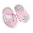 Kids Girls Clothing Accessory Pink Canvas Flat Ballet Shoes Pair Size 10 1/2