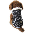 Dog Puppy Pet Warm Coat Thick Winter Hoodie Jacket with Pocket Black S