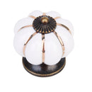 Cute Pumpkin Drawer Cabinet Bin Dresser Cupboard Pull Knob Handle With Screw White