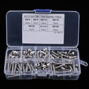 170 Pieces M3 Stainless Steel Button Head Hex Socket Screw & Hex Nuts Kit with Plastic Box