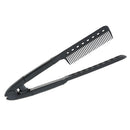 Salon Barber Hairdresser Hairdressing Styling Comb, Hair Straightener Folding V Type Comb