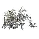 20 Pieces Halloween Charms Antique Silver Halloween Craft Supplies Charms Witch on Broomstick Pendants for Crafting, Jewelry Findings Making Accessory For DIY Necklace Bracelet