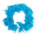 Soft Fluffy Feather Boa Hair Bow Hairband Clothing Costume Craft Project DIY Trim Feather Strip Light Blue Length 2m