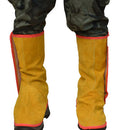 Long Cowhide Leather Welding Shoe Spats Protectors Welder Working Tool