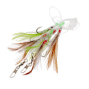 Sabiki Fishing Lure Rigs Bait Jigs Lure Soft Lure String Crystal Barbed Hook with Barrel Swivel