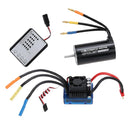 Waterproof 4076 2000KV Brushless Motor+120A ESC +LED Program Card for 1/8 RC Car Truck Model Vehicle Parts High Efficiency New
