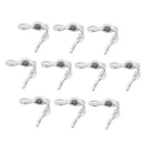 10 Pieces 925 Sterling Silver Findings Jewelry Making DIY Connectors 3mm