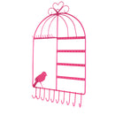 Birdcage Jewelry Organizer Earrings Necklace Jewelry Organizer Pink