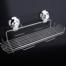 Non Rust Stainless Steel Bath Shower Suction Basket Caddy Bathroom Storage Tidy