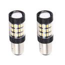 2 Pieces BAY15D 1157 6500K Amber+White 60LED Car Turn Signal Brake Backup Lights