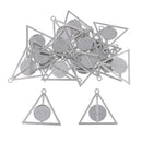 20x Tray Cabochon Bezel Setting Pendant Base Cabochon Frame Charm Accs 16mm