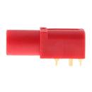 Nickel Plated Banana Female Jack Panel Mount Socket Adapter for 4mm Banana Plugs 1000V, Red