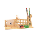 Moving Model Kit 3D Wooden DIY Tennis Pen Container Puzzles Kids Toys Gifts