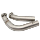 Middle Mid Pipe Slip on Motorcycle Exhaust Muffler Pipe for Yamaha R1 09 - 14