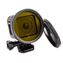 58mm Lens Filter Adaptor + CPL UV ND2 Red Yellow Purple Filter Set Round Circle for Gopro Hero 4 Session