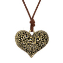 Classic Women Small Heart Chain Pendant Necklace Lovely Peach Heart Necklace