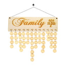 Rustic Wooden Family Calendar Reminder Board for Home Wall DÃ©cor