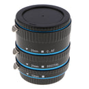13mm 21mm 31mm Auto Focus Macro Extension Tube Set 13mm for Canon DSLR Cameras 5D Mark II III,7D 10D 20D 30D 40D 50D 300D 350D 400D and More - Blue