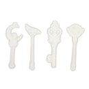 4 Pieces Assorted Silicone Pendant Molds for Resin Casting Jewelry Making Tools Mould with Hanging Hole