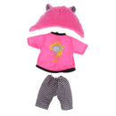 Handmade Fashion Pink Tee Pants Hat Set Clothes Accessories for 40cm 16-inch Salon Doll Gifts