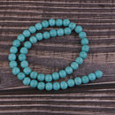 One Strand 15inch Blue Turquoise Round Loose Spacer Beads for DIY Jewelry Making Craft, Natural Stone (8mm)
