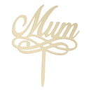 Mom Letters Cake Topper Mother Mum Birthday Party Cake Baking Decor Gold
