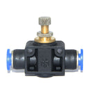 6mm Pneumatic Flow Control Connector Push In Fitting Air/Water Hose Tube