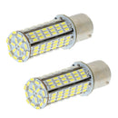 2 Pieces 12V BA15S 3014 SMD White 6000-7000K LED Bulb Car Signal Light