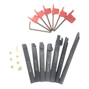 7Pcs 12mm Shank Lathe Boring Bar Turning Tool Holder Set with 7pc Wrenches