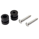 One Pair Metal Electric Acoustic Guitar Bass Strap Locks Straplocks Buttons Black