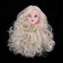Golden Curly Hair Head Sculpts Carving DIY Body Parts Custom for 1/4 LUTS KID DOC OB Doll DIY Making