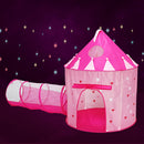 2 In 1 Kids luminescent Mongolia Princess Playhouse Indoor Outdoor Pop Up Tent Crawling Tunnel Children Indoor & Outdoor Play Activity