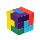 Classic Six Sided Wooden Cube Kongming Lock Kids Adult Recreational Toy Gift