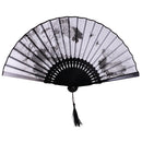 Fashionable Bamboo Foldable Chinese Handheld Fan Women Girls Prom Wedding Party Decor Accessory