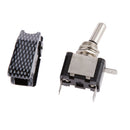 12mm Hole Car Auto Blue LED Light Toggle Rocker Switch 3pin SPST ON/OFF