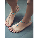 Women Jewelry Beach Bohemian Style Antique Silver Foot Chain Jewelry Anklet