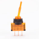 Universal 12V LED Orange Light Lamp Rocker Switch 3 Pin ON-OFF Indicator Light