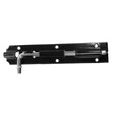 Black Iron Garden Gate Latch Shed Door Tower Barrel Bolt Slide Lock Hardware