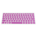 Arabic/ English Silicone Keyboard Skin Cover Guard For lenovo's new air 12 purple
