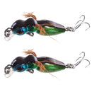 Bee Insect Fishing Lures Kits Bait Topwater Lures Crankbaits Barbed Hooks Including 2pcs Fishing Lures for Freshwater or Saltwater