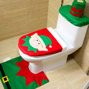 3pcs/Set Spirit Toilet Seat Cover Rug Bathroom Mat Christmas Xmas Home Decor