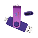 Swivel USB 2.0 Flash Memory Key Stick Pen Drive Storage Thumb U Disk Purple 64GB