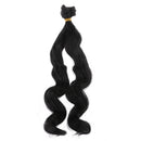 Fashion 25cm DIY Doll Wigs Long Curly Wavy High Temperature Wire Handmade Hairpiece Black