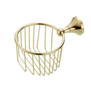 Wall Mounted Toilet Paper Holder Tissue Wire Basket Oil Rubbed Gold-plated