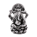 The Hue God Cottage Resin Seated Meditation Ganesha Buddha Statue Figurine -Copper