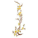 Plum Blossom Style Flower Embroidery Lace Applique for Lingerie Dresses Dolls Sewing Crafts Clothes DIY Yellow