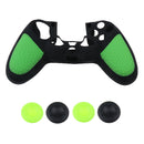 4 Pieces Thumbstick Cap Silicone Camo Skin Grip Case for PlayStation PS4 Green