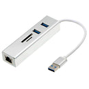 USB 3.0 to LAN/RJ45 Gigabit Network Adapter & 2Port USB3.0 Hubs for Laptop