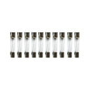 10 Pcs Fast Blow Type Glass Tube Fuses 6x30mm 250V 15A